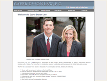 Tablet Screenshot of cayerdysonlaw.com